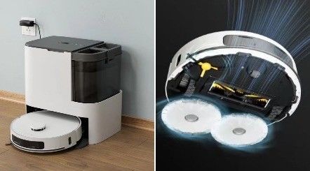 Máy hút bụi robot thông minh với bộ lọc có thể rửa và TUYA APP để làm sạch không rắc rối