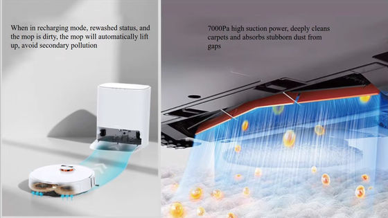 AI LINE LASER LDS ROBOT VACUUM CLEANER Với tất cả các chức năng ROTARY MOP