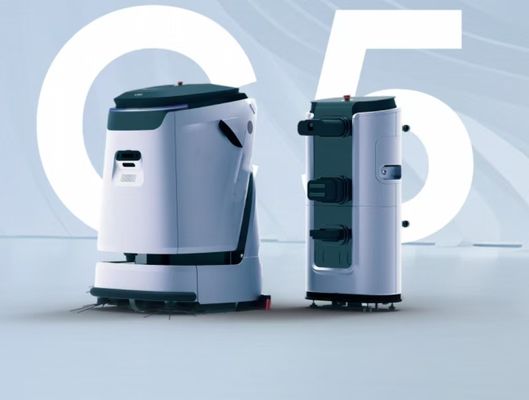 Khu vực lớn sạch robot thương mại máy lau sàn với 90L bể nước lớn 2000sqm / h